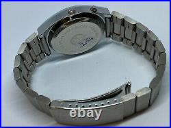 Collectible Vintage Microlux Mens Silver Barrel RED LED Digital Watch HoursDate