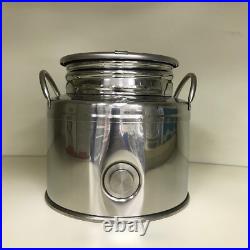 Container for Oil And Wine Milano lt2 Stainless Steel Base 1/2' Barrels Drums