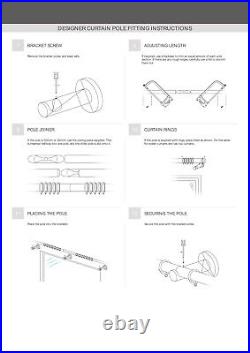 Curtain Pole Professional Quality Designer 28 mm Stainless Steel Barrel Finial