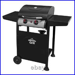 Dellonda 2 Burner Gas BBQ Grill Black/Stainless Steel DG13