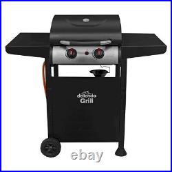 Dellonda 2 Burner Gas BBQ Grill Black/Stainless Steel DG13