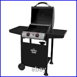 Dellonda 2 Burner Gas BBQ Grill Black/Stainless Steel DG13