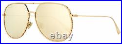 Dior Pilot Sunglasses DiorByDior DDBSQ Gold/Copper 60mm By Dior