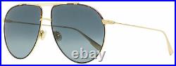 Dior Pilot Sunglasses Monsieur 1 XWY1I Gold/Black/Havana 63mm