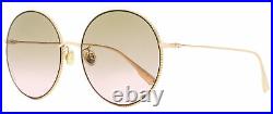 Dior Round Sunglasses Society 2F DDB86 Copper Gold 60mm