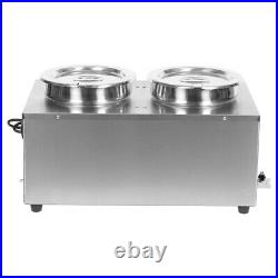 Electric Commercial Catering Kitchen Soup Barrel 2/6 Round Pot Sauce Food Warmer