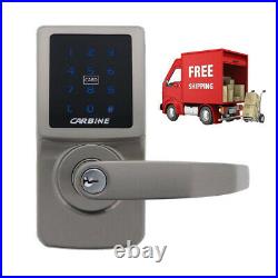 Electronic Touch Screen door Lock Lever Set Pin Code + RFID + Barrel LW4/LW5