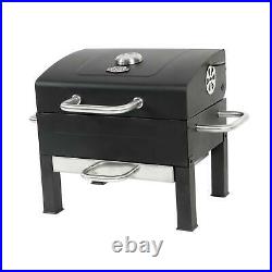 Expert Grill Premium Portable Charcoal Grill, Black and Stainless Steel