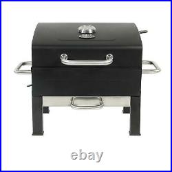 Expert Grill Premium Portable Charcoal Grill, Black and Stainless Steel