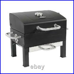 Expert Grill Premium Portable Charcoal Grill, Black and Stainless Steel