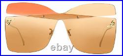 Fendi Butterfly Sunglasses FF0399S G63HA Gold 99mm 0399