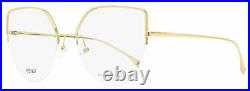 Fendi Oval Eyeglasses FF0423 J5G Gold 55mm 423