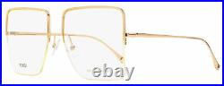 Fendi Square Eyeglasses FF0422 DDB Copper-Gold 57mm 422