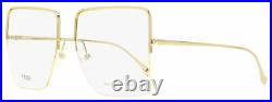 Fendi Square Eyeglasses FF0422 J5G Gold 57mm 422