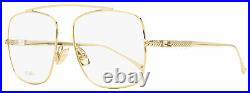 Fendi Square Eyeglasses FF0445 J5G Gold 57mm 445