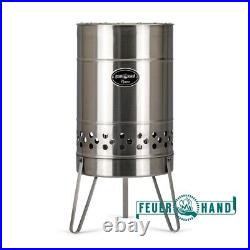 Feuerhand Pyron Barrel Type Fire Pit Outdoor Heater & Cooking, camping or garden