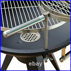 Garden Barrel Charcoal BBQ 104cm Outdoor Cooking Barbecue Home Stable Grill NEW