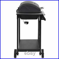 Gas BBQ Grill with 6 Cooking Zones Steel Black Garden Barbecue Large Burner UK