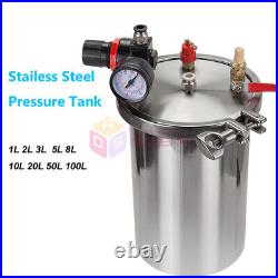 Glue Dispenser Stainless Steel Pressure Tank Glue Dispensing Pressure Barrel