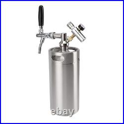Growler Tap System 121.7oz Stainless Steel Keg Growler Mini Beer Keg Barrel