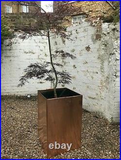 Hand made flower pots, Copper, Bronze, zinc, stainless, aliminum, coated steel