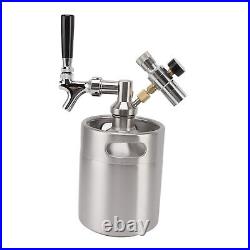 Home Brew Keg Mini Stainless Steel Wine Barrel Keg Kit 2L Mini Keg Growler With