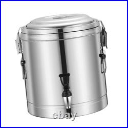 Hot and Cold Beverage Dispenser Insulated Barrel Stainless Steel Portable