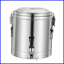 Hot and Cold Beverage Dispenser Insulated Barrel Stainless Steel with Faucet