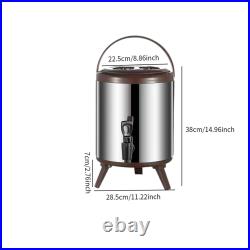 Hot and Cold Beverage Dispenser Milk Pail Thickened 304 Stainless Steel