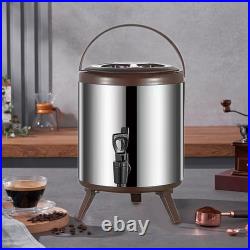 Hot and Cold Beverage Dispenser Milk Pail Thickened 304 Stainless Steel