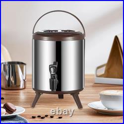 Hot and Cold Beverage Dispenser Milk Pail Thickened 304 Stainless Steel