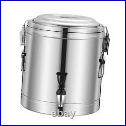 Hot and Cold Beverage Dispenser Stainless Steel Coffee Insulation Barrel for