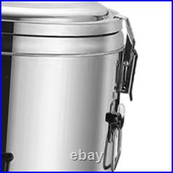 Hot and Cold Drink Dispenser, Stainless Steel Insulated Barrel with Faucet