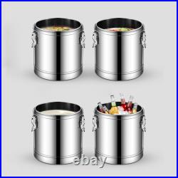Hot and Cold Drink Dispenser Stainless Steel Insulation Barrel Coffee Porridge