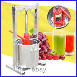 Hydraulic Wine Press Barrel For Pressing Fruits Vegetables Honey 12L/3.17gal UK