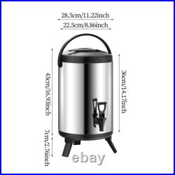 Insulated Barrel Beverage Container Stainless Steel Large Capacity Insulation