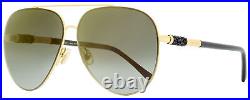 Jimmy Choo Aviator Sunglasses Gray/S RHLFQ Gold/Black 63mm