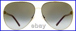 Jimmy Choo Aviator Sunglasses Gray/S RHLFQ Gold/Black 63mm