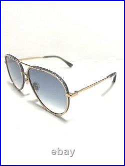 Jimmy Choo Aviator Sunglasses Triny/S LKS08 Gold/Gray 59mm