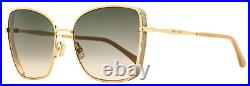 Jimmy Choo Butterfly Alexis Sunglasses PY3FF Gold/Nude 59mm