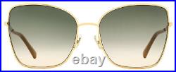 Jimmy Choo Butterfly Alexis Sunglasses PY3FF Gold/Nude 59mm