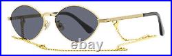 Jimmy Choo Chain Sonny Sunglasses 2F7IR Gold Grey 58mm