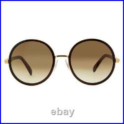 Jimmy Choo Round Sunglasses Andie J7GJD Brown/Gold 54mm