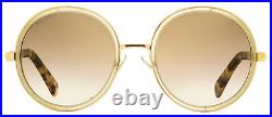 Jimmy Choo Round Sunglasses Andie/S J7ANH Copper Gold/Nude Havana 54mm