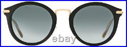 Jimmy Choo Round Sunglasses Bobby/S 8079O Black/Gold 49mm