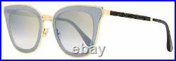 Jimmy Choo Square Sunglasses Lory/S 2M2FQ Gold/Black 49mm