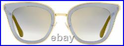 Jimmy Choo Square Sunglasses Lory/S 2M2FQ Gold/Black 49mm