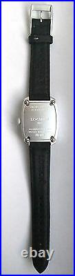 LOCMAN CLASSIC BARREL-SHAPED SPORT BLACK WATCH, Model 488. NEW, Made in Italy