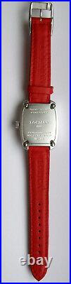 LOCMAN CLASSIC BARREL-SHAPED SPORT WATCH Model 488 RED. NEW, Made in Italy