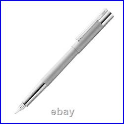 Lamy Scala Fountain Pen Stainless Steel Finish Barrel Brushed, Medium L51M